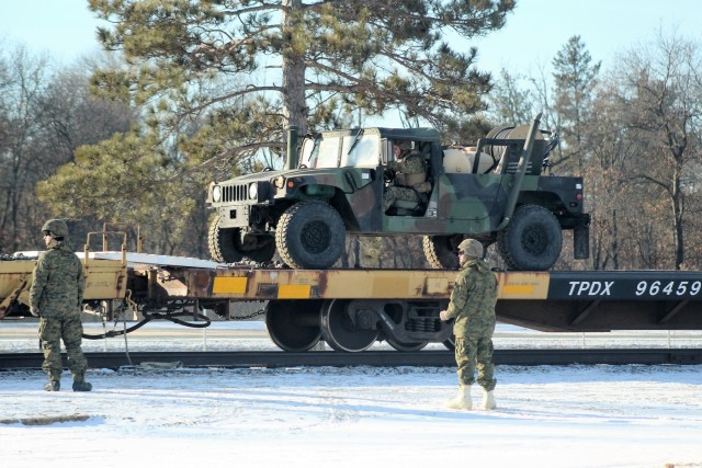 Marines tackle cold-weather rail training during Ullr Shield exercise at Fort McCoy