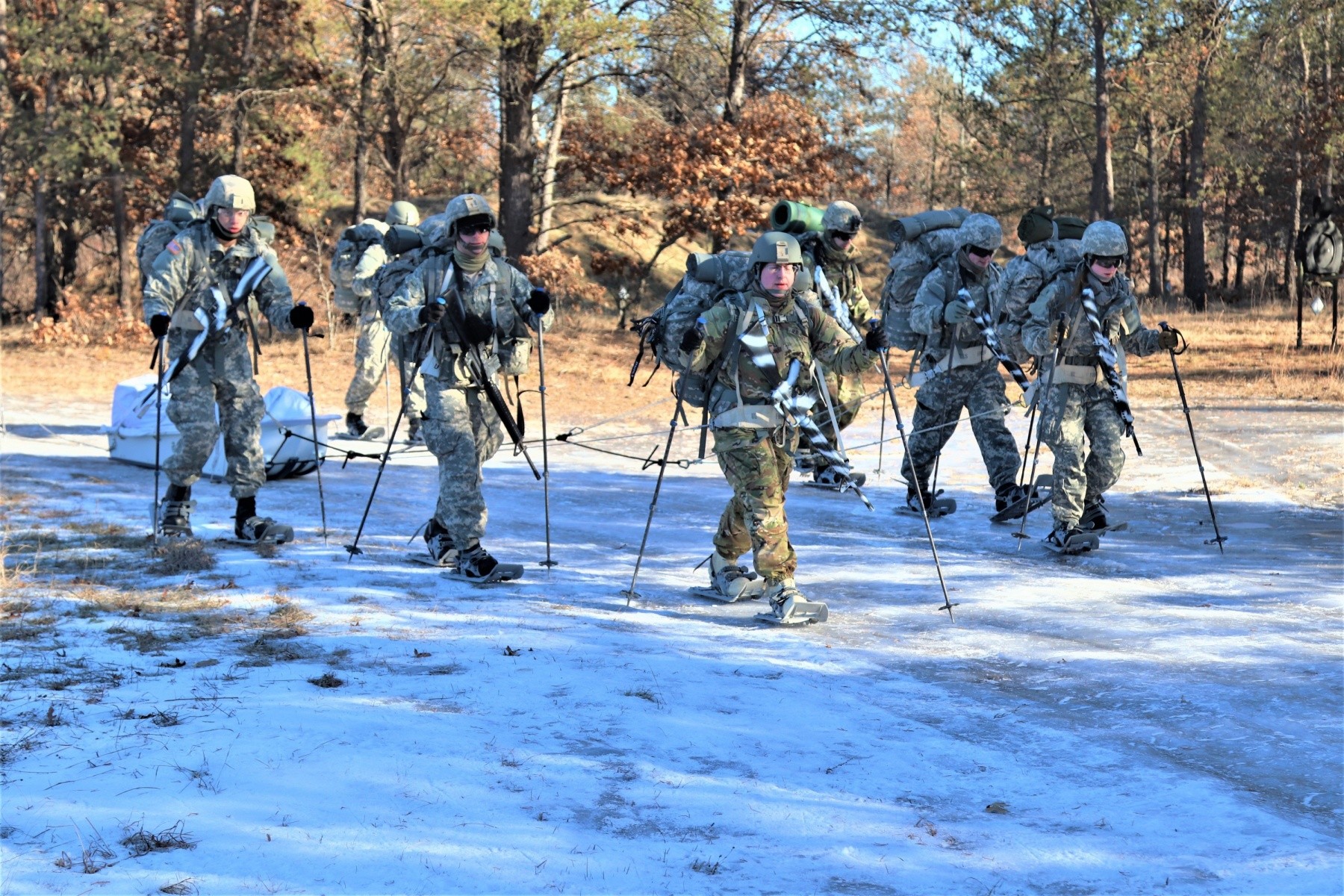 Photo Essay: CWOC students complete snowshoe training, familiarization ...