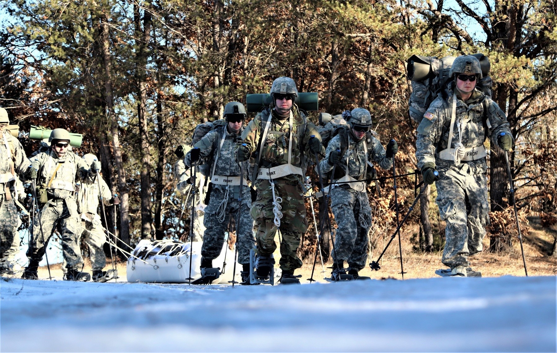 Photo Essay: CWOC students complete snowshoe training, familiarization ...