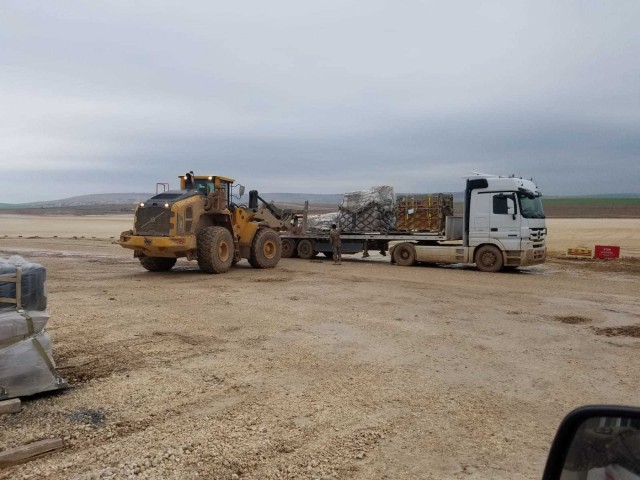 151st MCT Unloading Trucks