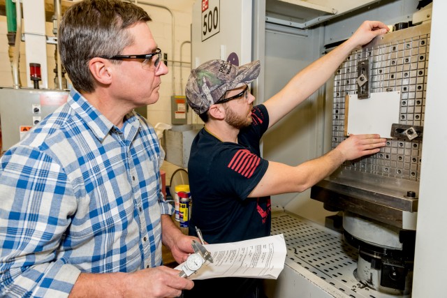 Mechanical Engineer works with machinists to improve processes