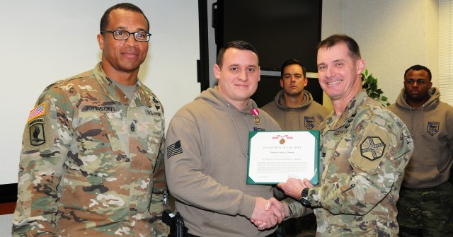 Fort Rucker honors police officer for actions at vehicle accident scene