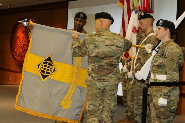 Army financial management command unveils new colors, unit patch