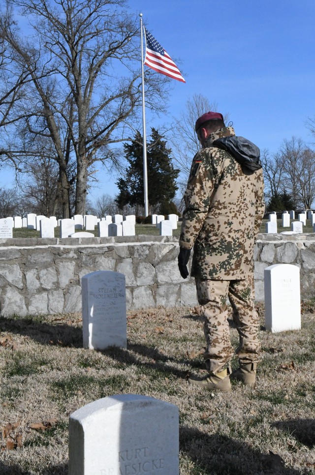 Photos: German Soldiers honor WWII POWs buried at Fort Knox