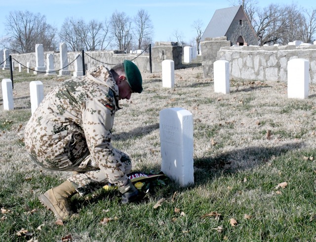 Photos: German Soldiers honor WWII POWs buried at Fort Knox