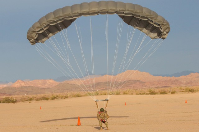 1st SFG(A) Green Berets drop into Yuma Proving Grounds