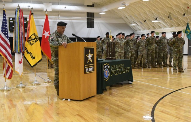 34th, 905th MPs earn trophy for best TRADOC law enforcement unit for second consecutive year