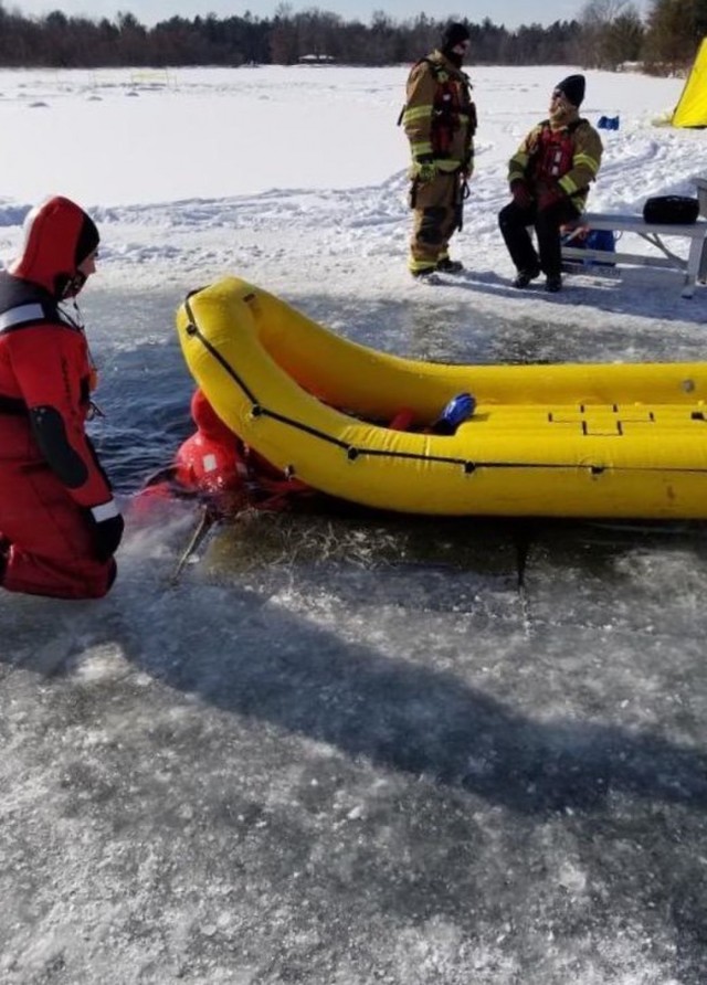 Fort McCoy emergency responders support ice rescue effort