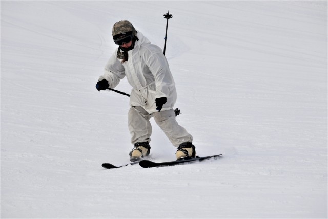 CWOC Class 19-02 students complete skiing familiarization while training at Fort McCoy