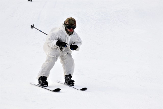 CWOC Class 19-02 students complete skiing familiarization while training at Fort McCoy