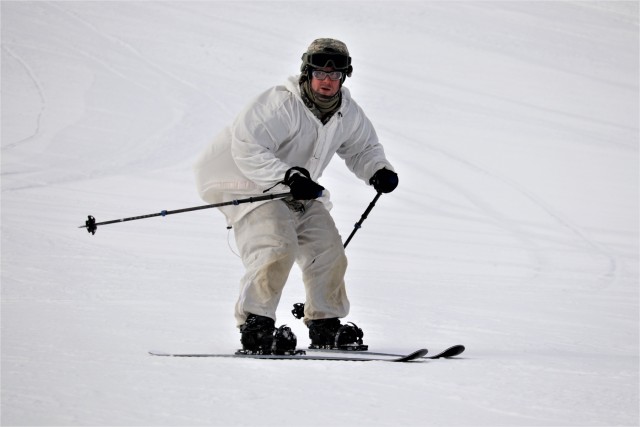 CWOC Class 19-02 students complete skiing familiarization while training at Fort McCoy