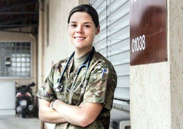 Capt. Kathleen Stewart, officer in charge of the Wiesbaden Veterinary Treatment Facility.