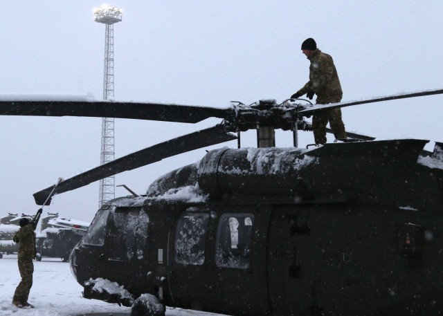 1st CAB prepare aircraft in Belgium in support of Atlantic Resolve