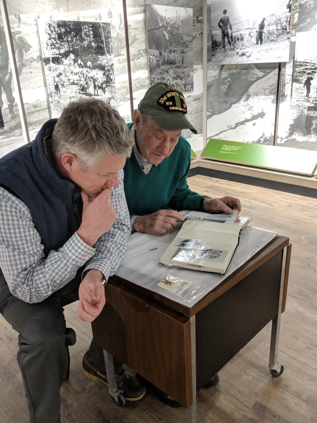 World War II veteran tours exhibits, shares stories during 10th Mountain Division and Fort Drum Museum visit