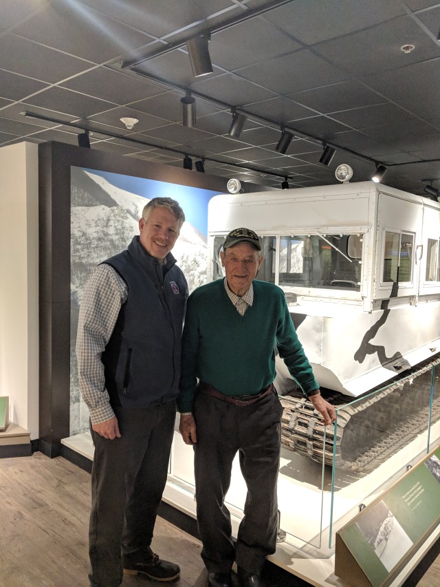 World War II veteran tours exhibits, shares stories during 10th Mountain Division and Fort Drum Museum visit