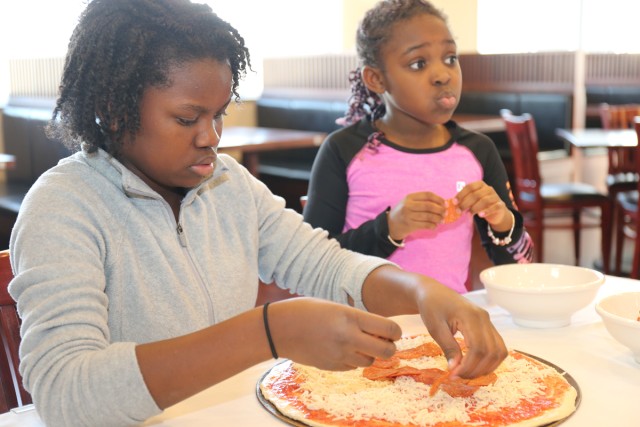 Youth Cooking Club members at Camp Zama make pizza from scratch, gain tasty life lesson