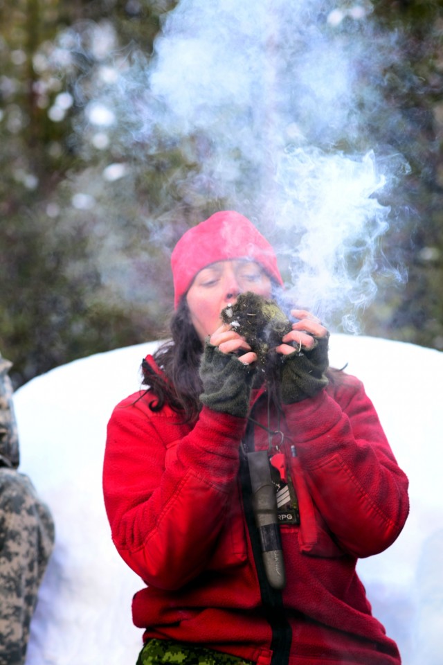 Army National Guard Soldiers learn arctic survival from northern neighbors