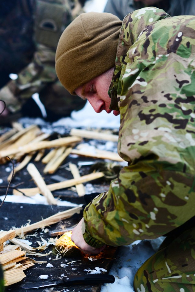 Army National Guard Soldiers learn arctic survival from northern neighbors