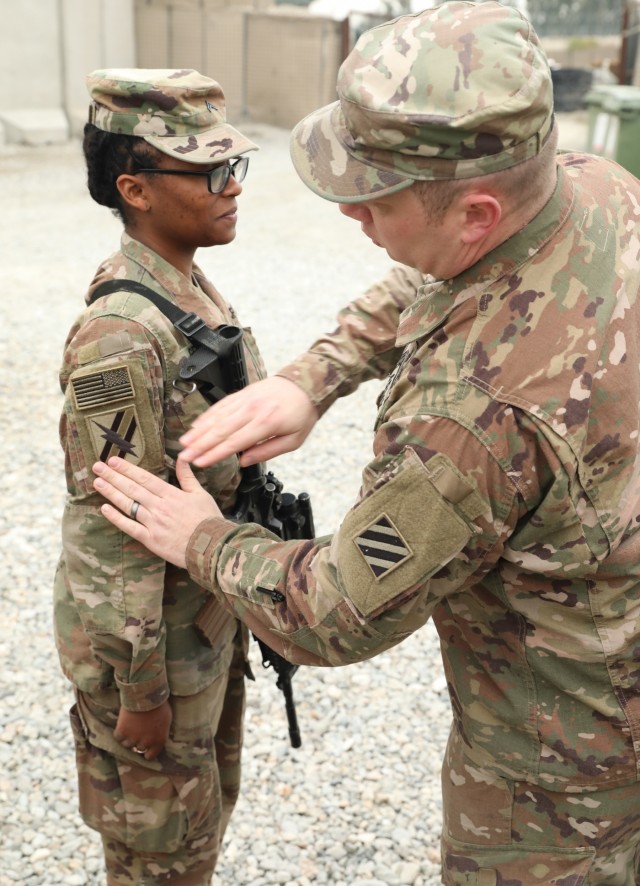 "Volunteers" patching ceremony
