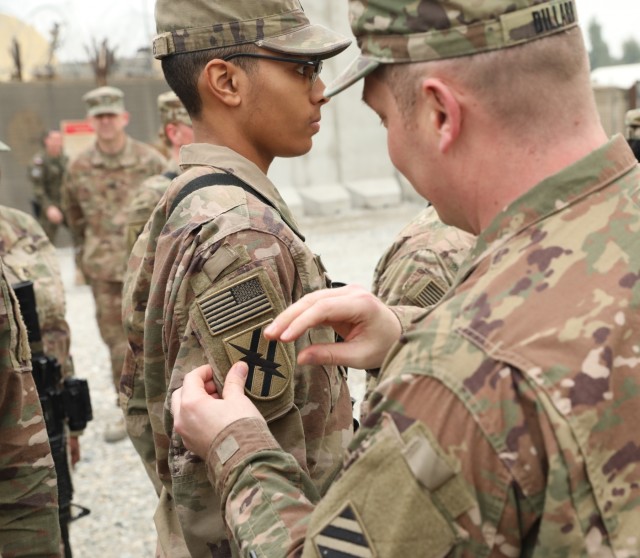"Volunteers" patching ceremony