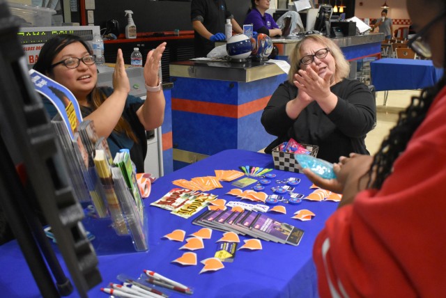 Camp Zama bowls to 'Strike Out Teen Dating Violence'