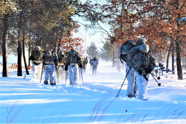 CWOC Class 19-03 students complete snowshoe training in bitter cold at Fort McCoy