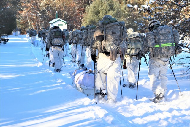 CWOC Class 19-03 students complete snowshoe training in bitter cold at Fort McCoy