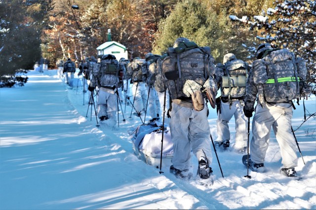 CWOC Class 19-03 students complete snowshoe training in bitter cold at Fort McCoy