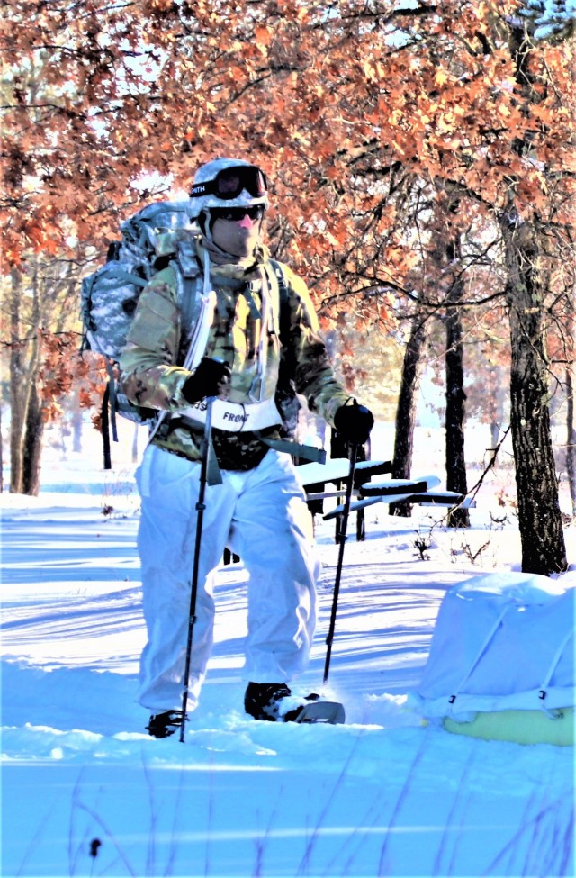 CWOC Class 19-03 students complete snowshoe training in bitter cold at Fort McCoy