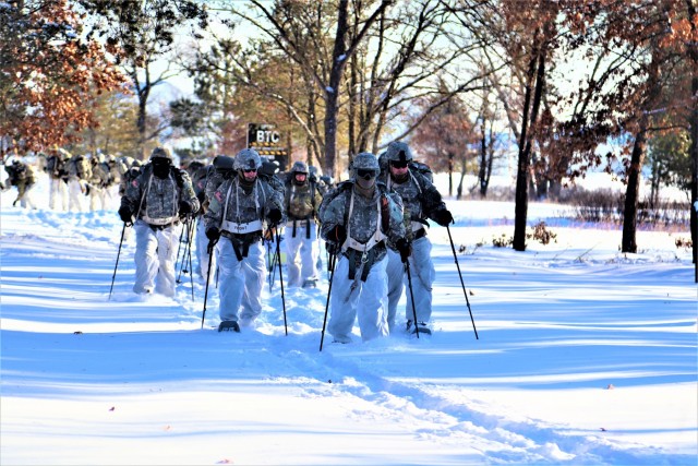 CWOC Class 19-03 students complete snowshoe training at Fort McCoy