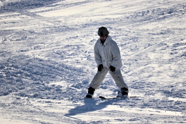 CWOC Class 19-02 students complete skiing familiarization while training at Fort McCoy