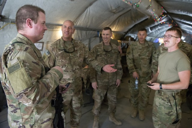 Army therapy dog visits maintenance Airmen