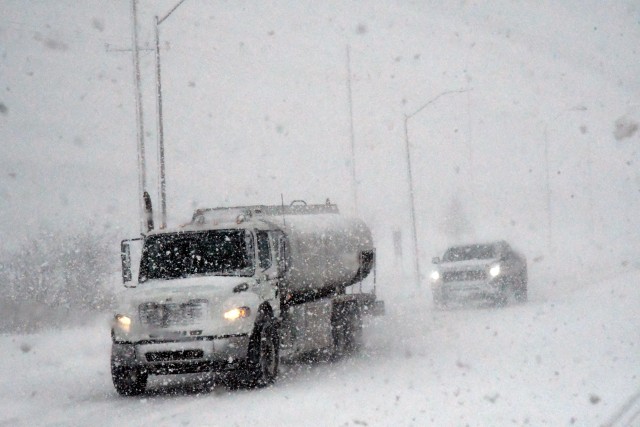 Fort Drum Public Works cautions motorists to steer clear of snow plows at work