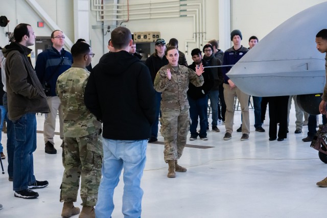 Students partner with Soldiers to learn about drones, tech careers