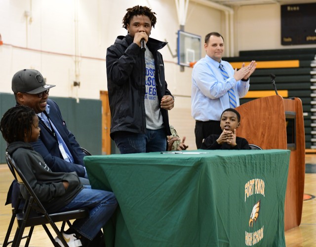 Fort Knox High senior signs letter of intent to play football 'at next level'