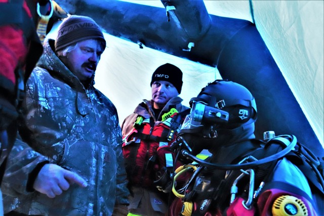 Rescue training: Fort McCoy firefighters learn, practice diving under ice