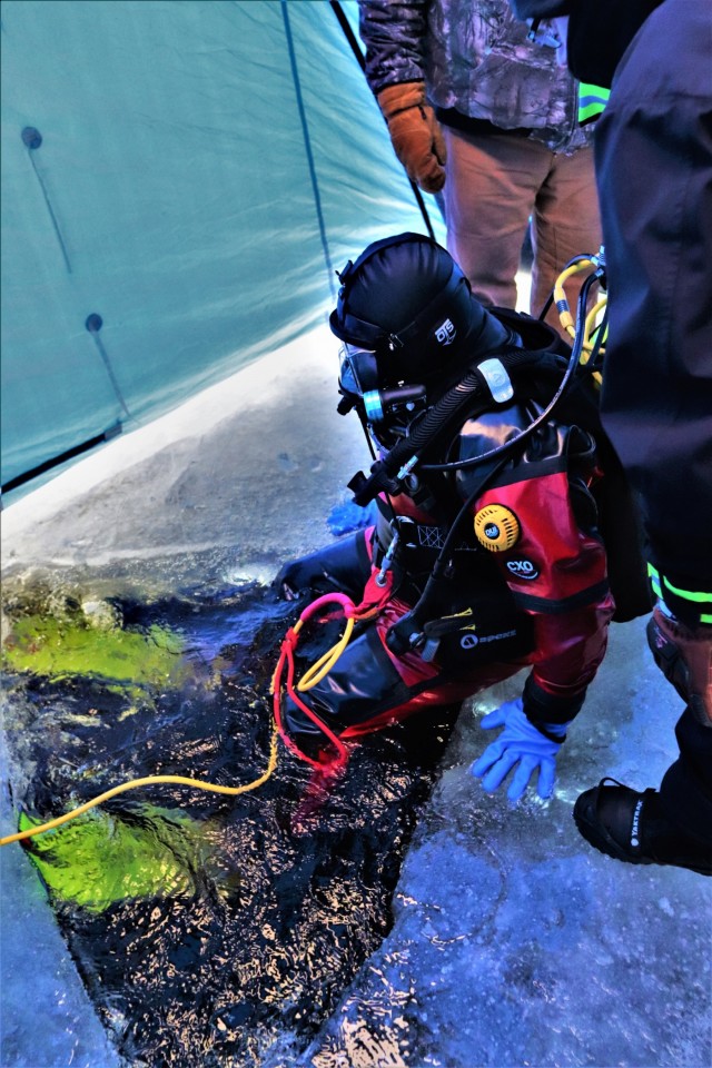 Rescue training: Fort McCoy firefighters learn, practice diving under ice