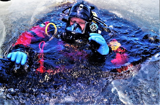 Rescue training: Fort McCoy firefighters learn, practice diving under ice