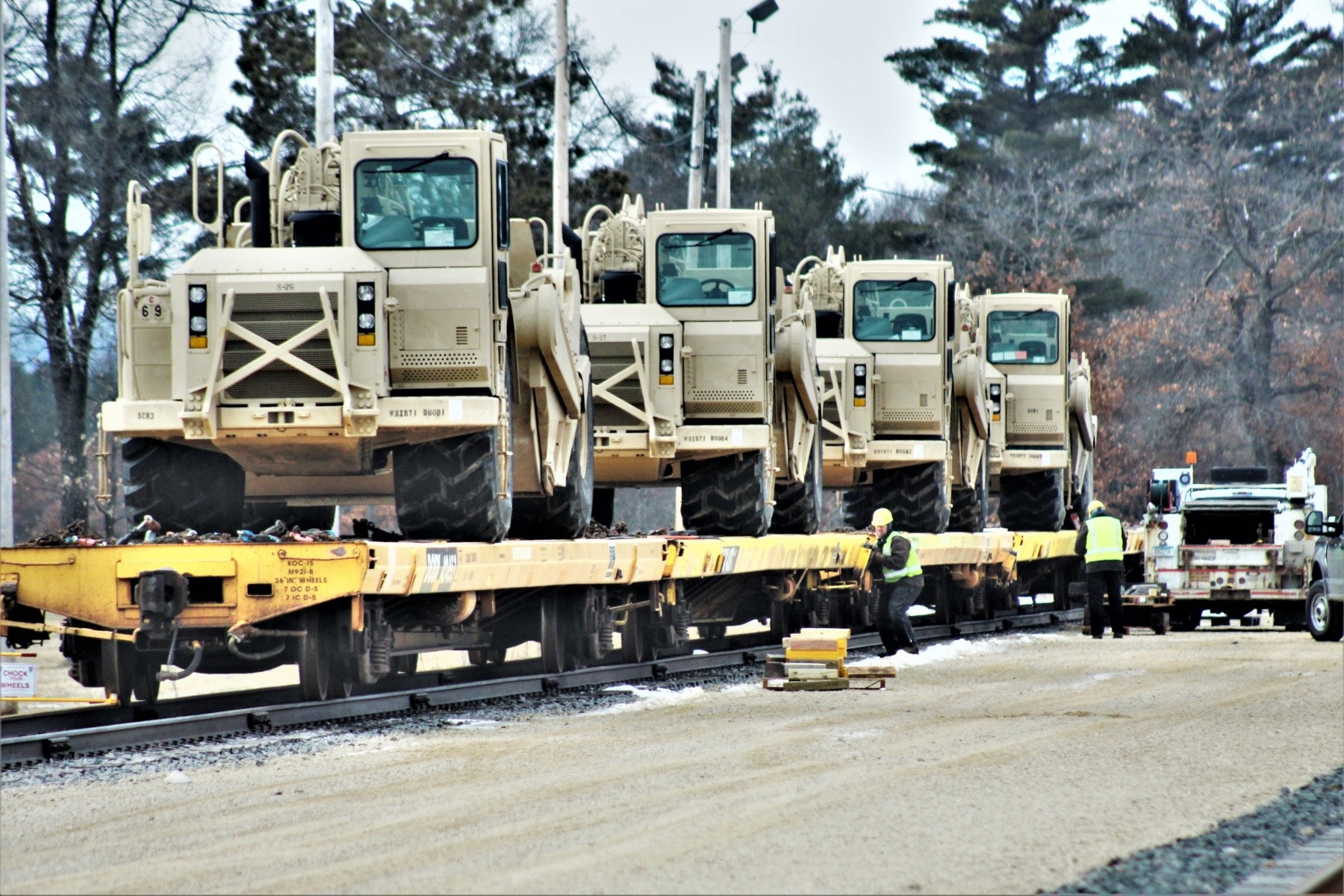 Engineer unit loads railcars for 2019 Operation Resolute Castle ...