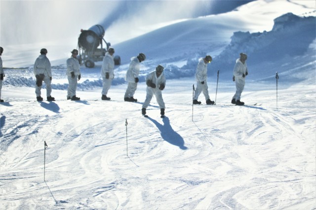 CWOC Class 19-03 students complete skiing familiarization while training at Fort McCoy