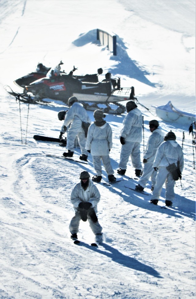 CWOC Class 19-03 students complete skiing familiarization while training at Fort McCoy