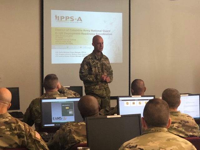 DCARNG Participates in IPPS-A's D-120 Deployment Readiness Coordination Event