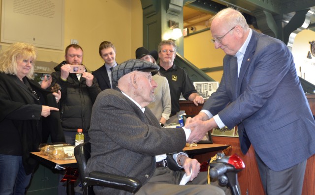 D-Day veteran celebrates 100th B-Day with JBLM