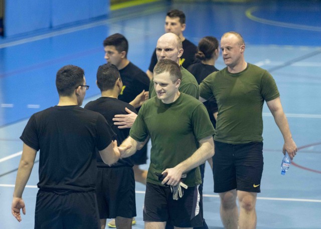 American and Polish soldiers strengthen ties through fustal