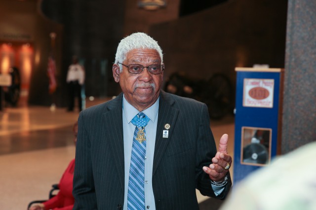 Medal of Honor recipient Retired Sgt. 1st Class Melvin Morris