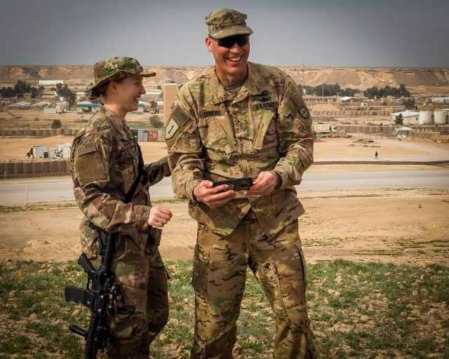 Deployed father and daughter reunite