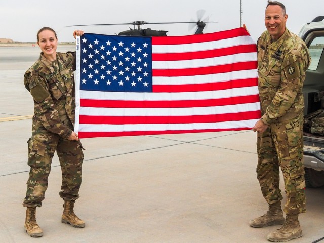 Deployed father and daughter reunite