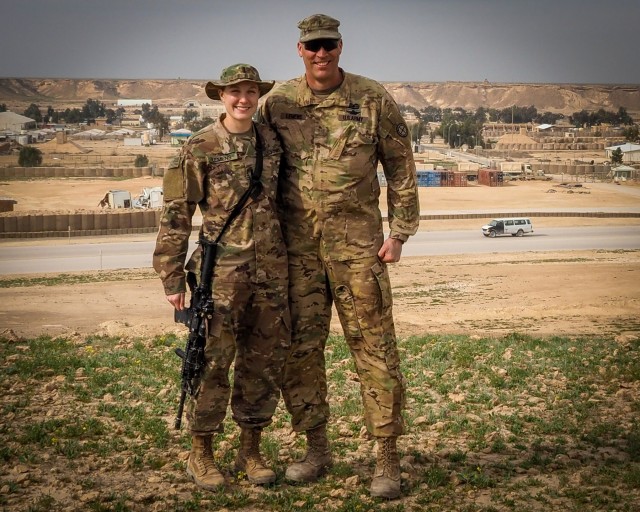 Deployed father and daughter reunite