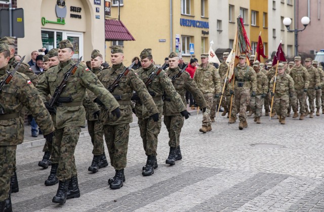 Devil Brigade Soldiers attend Polish public oath ceremony