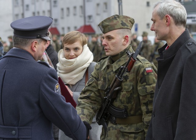 Devil Brigade Soldiers attend Polish public oath ceremony